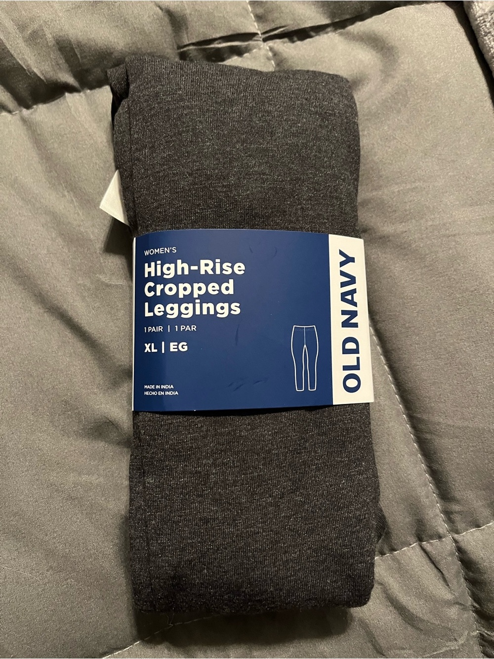 Old Navy Women's High-Rise Cropped Leggings - Charcoal
